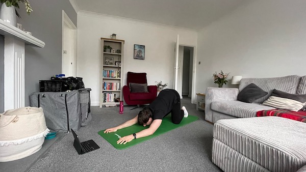 Shoulder, neck and spine stretches