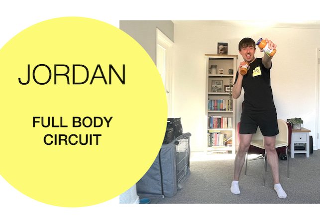 Jordan demonstrating full body circuit